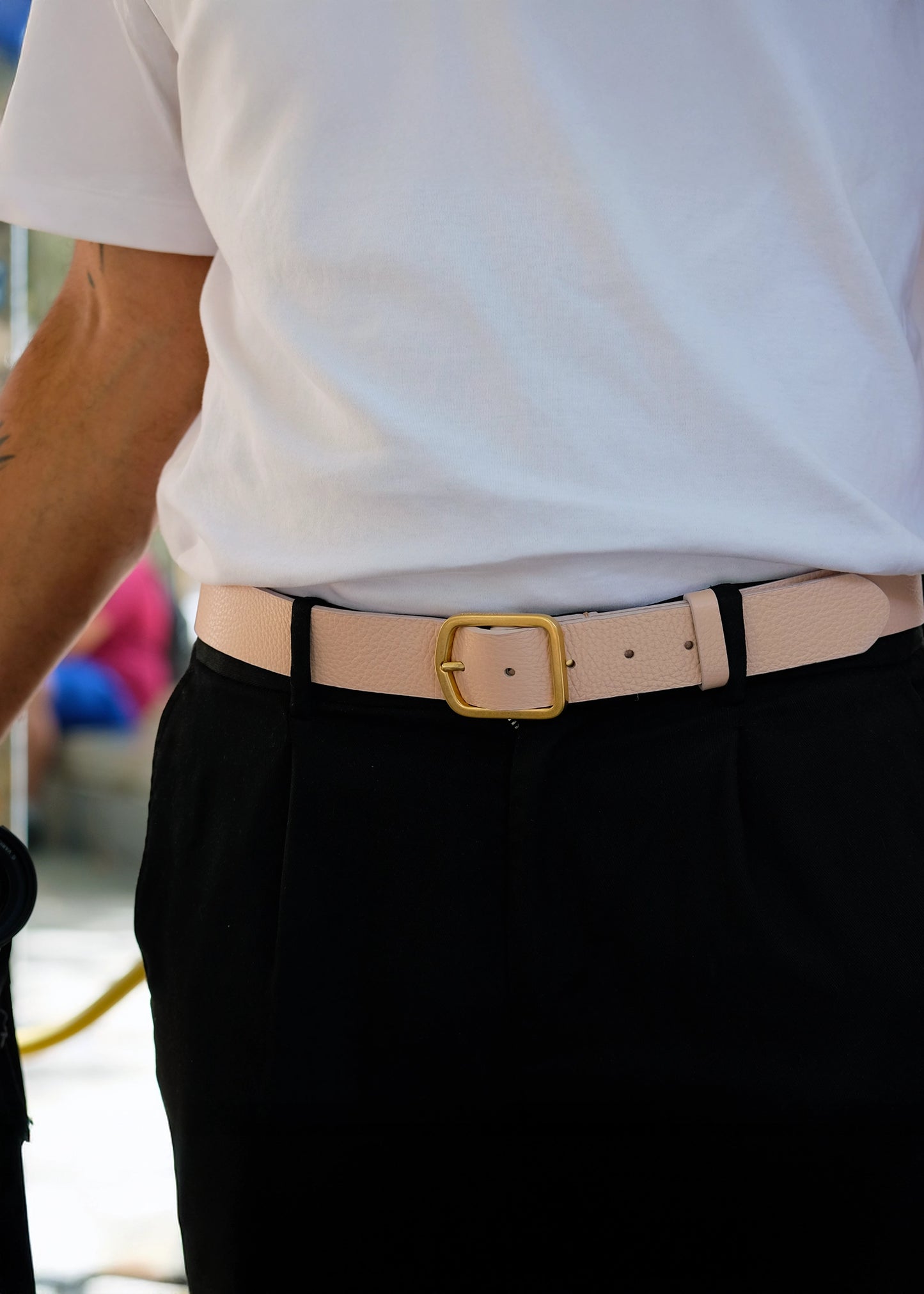 Grunge Belt Nude Pink