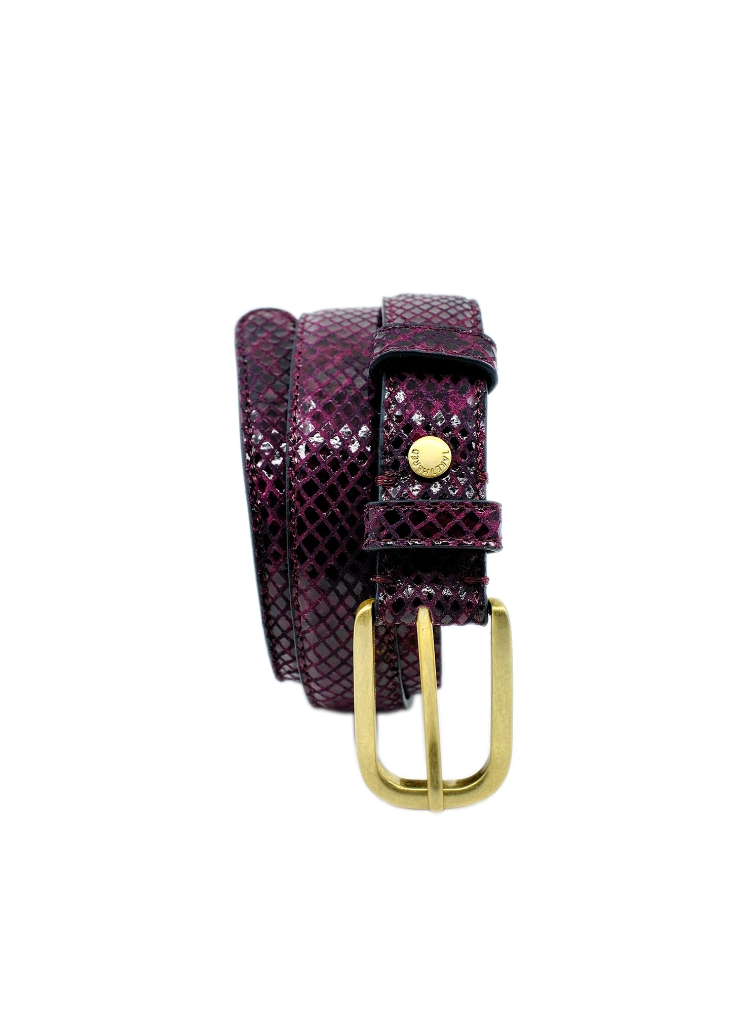 Serpent Belt Dark Plum